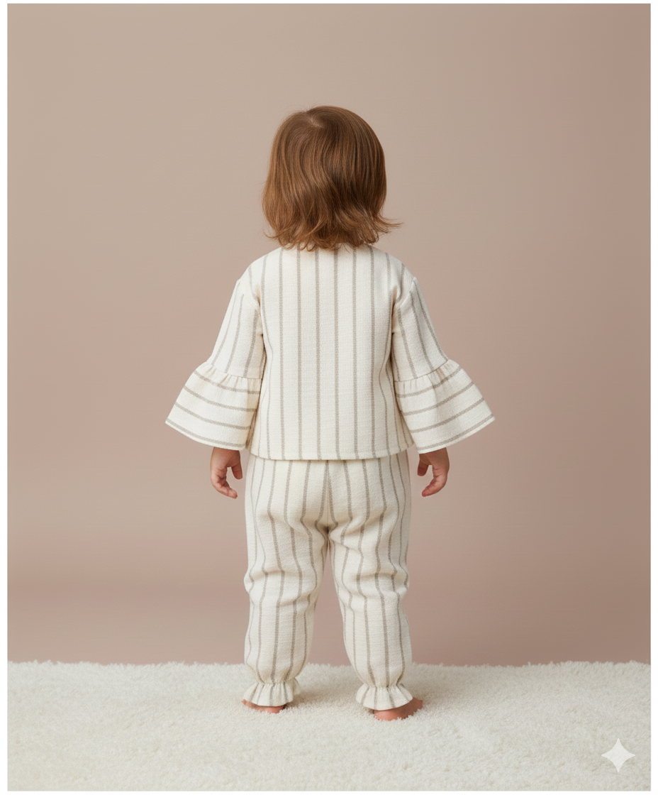 Fırfır Detaylı Kız Takım