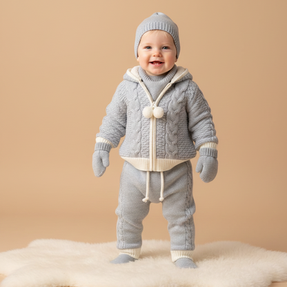 Triko Hırka Pantolon Takım