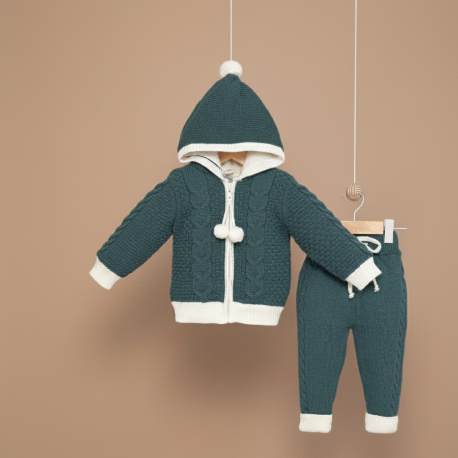 Triko Hırka Pantolon Takım