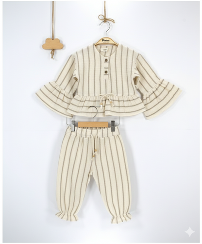 Fırfır Detaylı Kız Takım