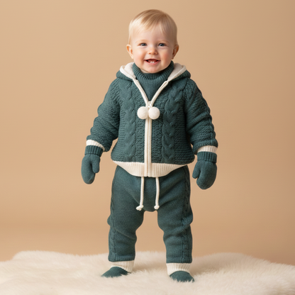 Triko Hırka Pantolon Takım